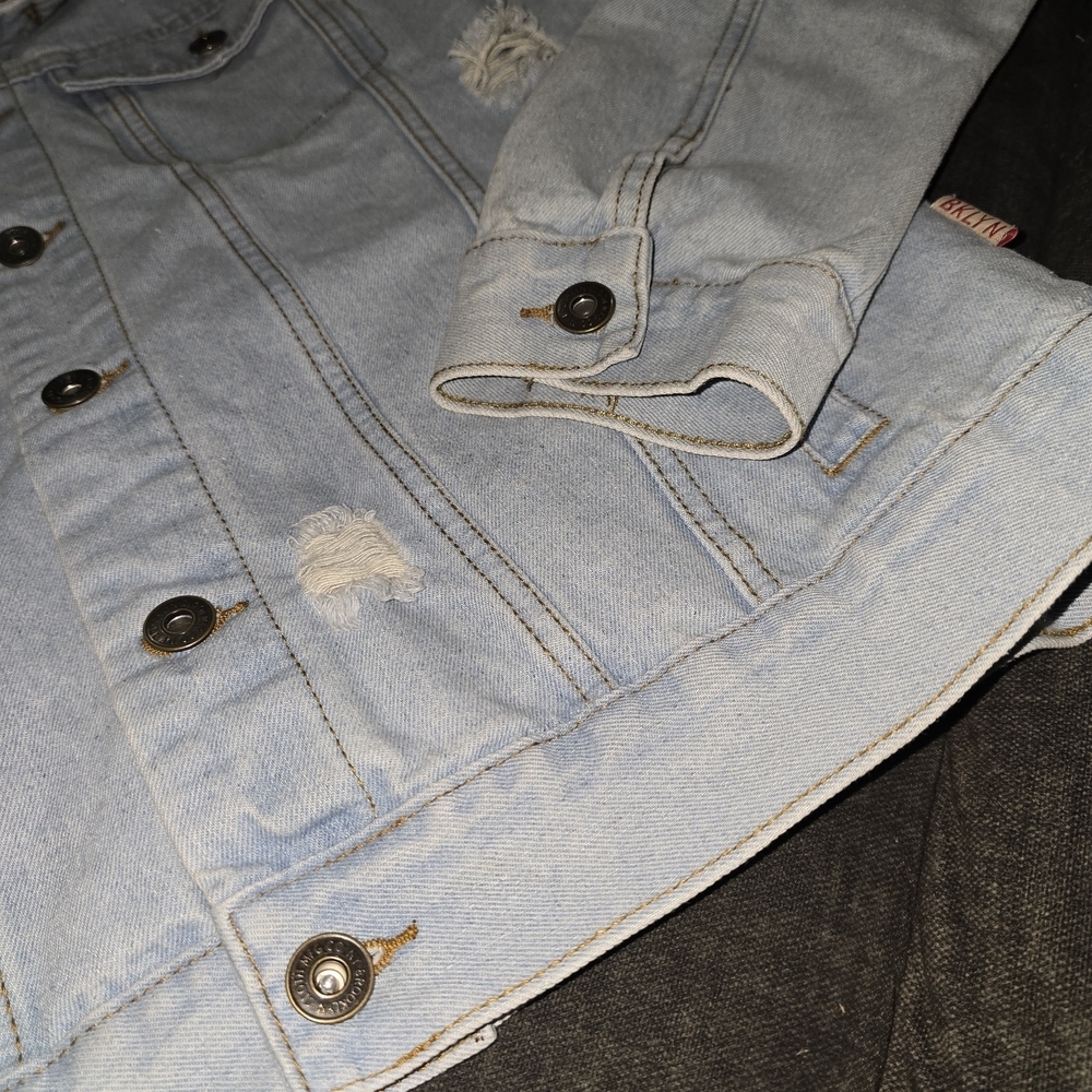 Brooklyn Cloth Light Blue Denim Jacket for Men - Picture 3 of 13